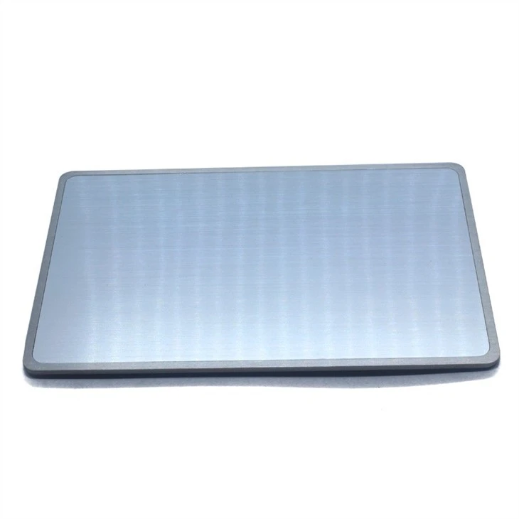 Brushed Silver Metal NFC Business Card
