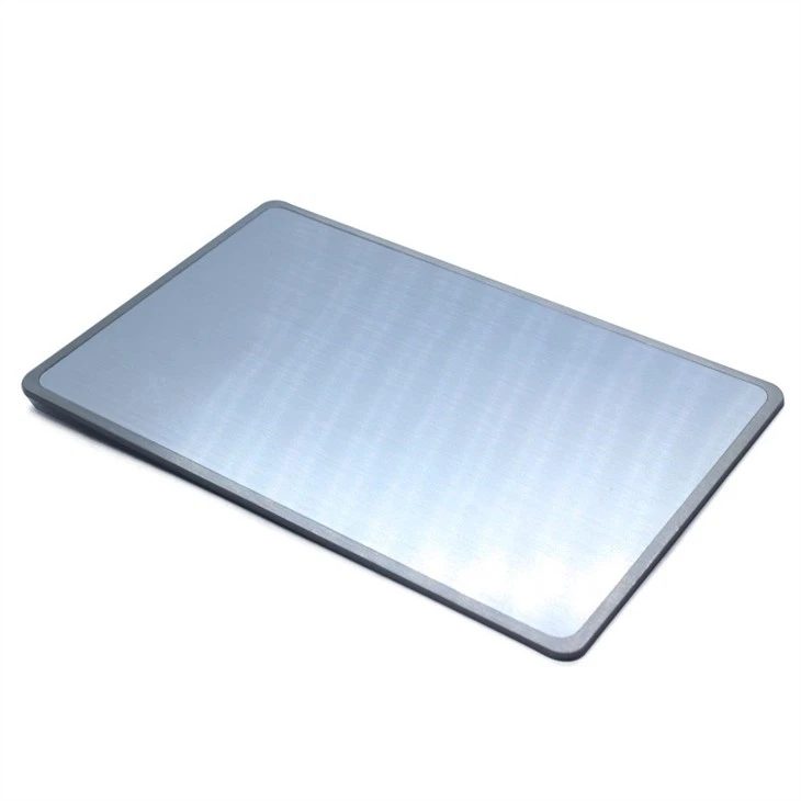 Brushed Silver Metal NFC Business Card